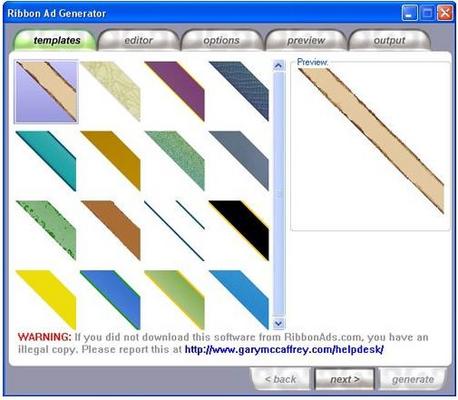 Product picture Ribbon Ad Generator